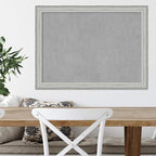 Amanti Art Silver Framed Magnetic Board 23x31 Medium Vision Board for use with Magnets, 100% Metal Sheet to Display Items as Office Decor or for Home Organization in mudroom, Kitchen or Kids Room