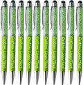 Yucold Customized Pens with Name/Logo - Touch Screen Stylus Ballpoint Pen, Perfect for Weddings, Business & Personalized Gifts (Grass green,500)