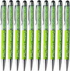 Yucold Customized Pens with Name/Logo - Touch Screen Stylus Ballpoint Pen, Perfect for Weddings, Business & Personalized Gifts (Grass green,500)