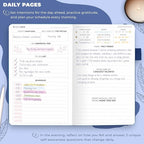 Clever Fox Self-Care Journal Pocket – Daily Reflection Notebook – Mental Health & Personal Development Planner, Meditation & Mood Log (Mystic Blue)