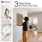 Reverbeon 6 PCS Acoustic Panels, 23.6x23.6 Inch Sound Absorbing Panels, Decorative Acoustic Wall Panels for Recording and Home Studio, Office with Double-Sided Adhesive Tape