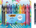 BIC Gelocity Quick Dry Ocean Themed Gel Pen Set with Fast-Drying Ink and Retractable Design, 16-Count in Assorted Ink