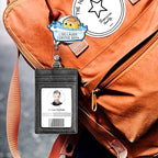Generic Retractable Badge Holder with ID Clip - Acrylic Badge Accessory for Nurses, Office Workers, Teachers & Students