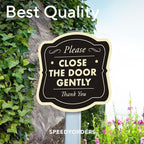 Custom Decorative Metal Signs, Personalized Aluminum Waterproof Signs, Driveway Sign Design 3 Black Charcoal 18x18 In