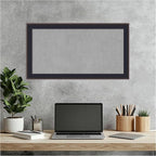 Amanti Art Black Framed Magnetic Board 15x27 Small Vision Board for use with Magnets, 100% Metal Sheet to Display Items as Office Decor or for Home Organization in mudroom, Kitchen or Kids Room