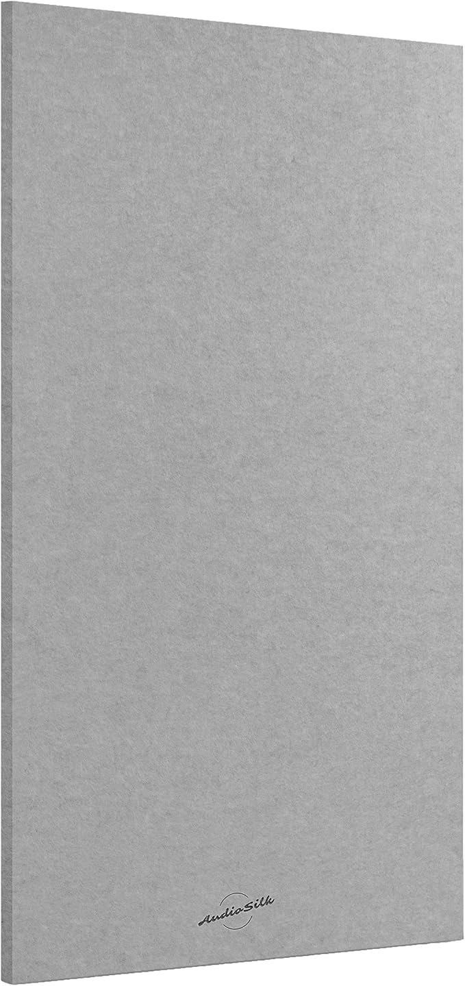 AudioSilk Acoustic Panel, Large, 46" x 23", Mid Grey