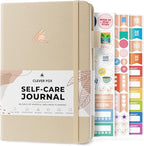 Clever Fox Self-Care Journal – Daily Reflection Notebook – Mental Health & Personal Development Planner, Meditation & Mood Log, A5 (Seashell)