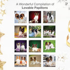 RED EMBER Papillons 2026 Wall Calendar 12 Month | 12" x 24" Open | Thick & Sturdy Paper | Holiday Gift | Cute Puppy Dog Calendar 2026