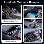 4-in-1 Handheld Cordless Car Vacuum Cleaner, 84000 RPM High Power Air Blower, inflator deflator & Mini Car Vacuum Cleaner for Home, Office & Outdoor, 6000mAh Battery & Type-C Fast Charging