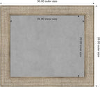 Amanti Art Silver Framed Magnetic Board 26x30 Medium Vision Board for use with Magnets, 100% Metal Sheet to Display Items as Office Decor or for Home Organization in mudroom, Kitchen or Kids Room