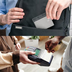 4x3 Inches Horizontal Badge Holder, Clear ID Card Holder with Waterproof Resealable Zip Type Protector, Badge Sleeve Fits Name Tag Holder/RFID/Proximity/Credit Card(Holders,50PCS)