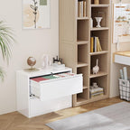 INTERGREAT Lateral File Cabinet 2 Drawer, White Metal File Cabinets for Home Office, Locking File Cabinet for Letter/Legal/F4/A4 Size Hanging Files, Easy Assembly