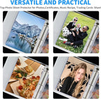 Sheet Protectors 200 Page,Page Protector 8.5" x 11" ，Upgraded Clear Plastic Page Protectors,for 3 Ring Binder, Top Loading Paper Protector with Reinforced Holes,Holds Multiple Sheets，Letter Size