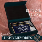 Custom Acrylic Sign Personalized, Custom Desk Name Plate, 18 Styles, (5"x7"), With Gift Box, USA Made by Acryluxe. (Folsom)