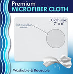 Clear View Portable Lens Cleaner Kit – Travel Size with Premium Cleaning Solution, Refillable Spray + Microfiber Cloth, Safe for All Lenses, Compact & On-the-Go