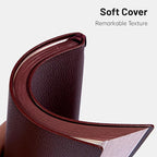 CAGIE Lined Journal Notebook for Men & Women,176 Pages A5 Medium Size Softcover Leather Journals for Writing,Travel,Business,Work & School, 100 GSM Thick Paper (5.7'' x 8.3'') (Burgundy)