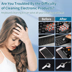 Keyboard Cleaner Laptop Cleaning Kit - Computer Tech Cleaning Brush, Electronic Screen Cleaner Spray and Wipe with Multi-Function Cleaning Tool for MacBook, Tablet, iPhone, Earbuds, Camera, Gaming