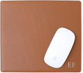 Leatherology Cognac Classic Leather Mouse Pad – Full-Grain Leather Desk Pad with Microsuede Bottom – Ergonomic, Durable & Stylish Workspace Accessory