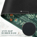 iCasso Desk Mat for Keyboard and Mouse, Large Mouse Pad, Desk Pad Mat, Anti-Slip Big Mousepad with Stitched Edges for Computer Desktop(Deep Green)