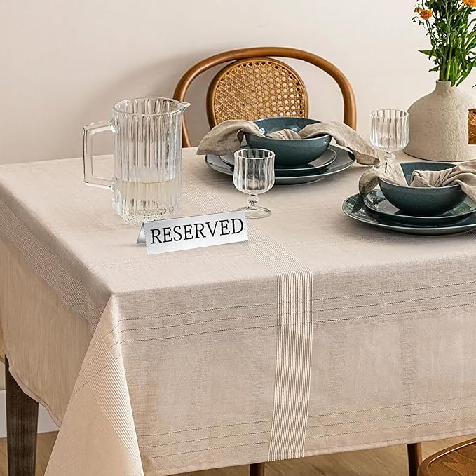 Milkary 30Pcs Metal Reserved Table Signs, Double Sided Reserved Seating Signs with Protect Film, Table Tent Stand Tents Reserved Sign for Wedding Restaurant Parties Ceremony 5.9 x 1.6 Inch Silver