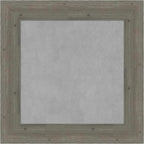 Amanti Art Grey Framed Magnetic Board 27x27 Medium Vision Board for use with Magnets, 100% Metal Sheet to Display Items as Office Decor or for Home Organization in mudroom, Kitchen or Kids Room