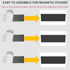 3 Pockets Magnetic File Holder for File Cabinets, Refrigerator, Whiteboard, Magnetic Paper Organizer, Magnetic Mail or Folder Holder,Magnetic Magazine Rack,Wall Mount Hanging Mail Organizer (white)