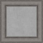 Amanti Art Grey Framed Magnetic Board 16x16 X-Small Vision Board for use with Magnets, 100% Metal Sheet to Display Items as Office Decor or for Home Organization in mudroom, Kitchen or Kids Room