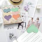Leather Heart Bookmarks - Winjeto 6 Pieces Cute Corner Page Book Marks for Teachers Students Book Reading Lovers, for School Office Home Supplies (Love（6pcs）)