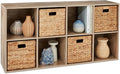 Best Choice Products 8-Cube Storage Organizer, 13.5in Shelf Opening, Bookcase, Display Shelf, Customizable w/ 2 Removable Back Panels – Greige