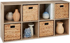 Best Choice Products 8-Cube Storage Organizer, 13.5in Shelf Opening, Bookcase, Display Shelf, Customizable w/ 2 Removable Back Panels – Greige