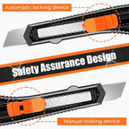 DIYSELF 12-Pack Box Cutters, Disposable Utility Knife, Box Cutter Retractable for Office, Shop, Warehouse, Utility Knives with18mm Snap-Off Blades, Portable Box Opener, Razor Knife Set, Paper Knife