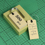 INNOVART Shipping Tags - Double Wired 7 1/2" x 3 3/4", Manila Wire Tags with Reinforced Eyelet, Case of 500