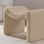 VANOMi Small Footstool Ottoman, Multi-Functional Modern Foot Stool, Sofa Footrest Extra Seating for Living Room, Entryway, Hallways and Bedrooms, Small, Camel
