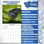 2026 Butterflies Monthly Wall Calendar | Insects Calendar 2025-2026