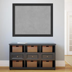 Amanti Art Black Framed Magnetic Board 37x45 X-Large Vision Board for use with Magnets, 100% Metal Sheet to Display Items as Office Decor or for Home Organization in mudroom, Kitchen or Kids Room