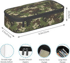 YIJIUWKIS Camo Pencil Case for Kids Boys Girls, Big Capacity Green Pencil Pouch, Portable Pencil Box Stationery Storage Desk Pen Bag for School Office