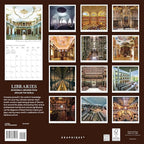 Graphique 2026 Libraries Wall Calendar | 12” x 12” | Thick Paper | Home & Office Organizer | Large Monthly Grid | 3 Languages & Marked Holidays | 4 Month Preview Page for 2027