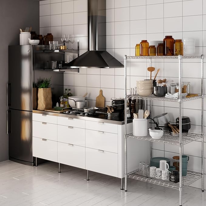 Regal Altair 24" Deep x 30" Wide x 64" Height Wire Shelving Kit | 4-Tier | NSF Commercial Storage Rack Unit
