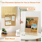 Trycooling Bulletin Board/Cork Board on The Desktop-Small Mini Hanging Tack Message Memo Picture Board for Home Office School
