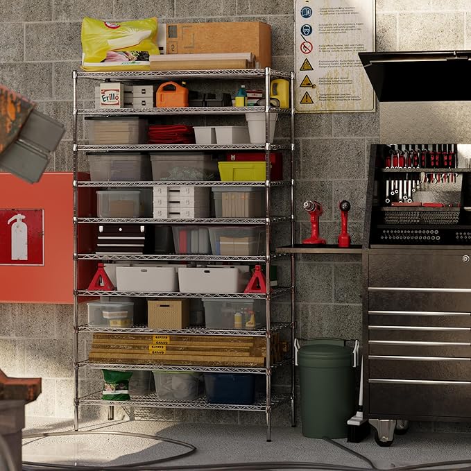 Regal Altair 24" Deep x 48" Wide x 86" Height Wire Shelving Kit | 10-Tier | NSF Commercial Storage Rack Unit