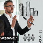 WOSWEL Dry Erase Markers Bulk, 144 Pack Black Chisel Tip Whiteboard Markers, Low Odor Dry Erase Markers for School Office Home
