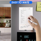 SooHeeRange 3 Pack Magnetic Grocery List Pad with Full Back Magnet & Pen Holder, Totally 180 Sheets for Fridge, To-Do List and Memo Notepad (4.5x7.5 Inch, Blank)