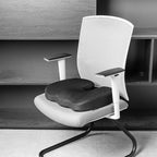 Amazon Basics Comfortable Seat Cushion for Office Chairs, Enhanced Memory Foam, Black