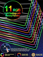 XXL Mouse Pad with Phone Holder, RGB Desk Mat with 15W Fast Charging, LED Large Gaming Mouse Pad with 11 Lights Colors, Long Mouse Pads, Waterproof Non-Slip Desk Pad for Gamer Esports Pros