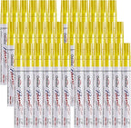 Overseas Yellow Paint Marker Pens - 36 Pack Oil-Based Permanent Markers Set, Quick Drying, Waterproof, Medium Tip Paint Pens Bulk for Wood, Metal, Rock, Ceramic, Plastic, Canvas, Glass, Rubber