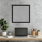 Amanti Art Black Framed Magnetic Board 17x17 Small Vision Board for use with Magnets, 100% Metal Sheet to Display Items as Office Decor or for Home Organization in mudroom, Kitchen or Kids Room