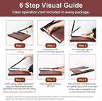 Voluda 18 Inch Guillotine Paper Cutter - Heavy Duty Professional Paper Trimmer for Cardstock, Photos & Office Use - 12 Sheet Capacity with Safety Lock.