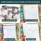 bloom daily planners 2026 Planner (January to December) - 8.5” x 11” Weekly & Monthly Dated Agenda Organizer Book with Stickers & Tabs - Flexible Soft Cover - Tan Leopard