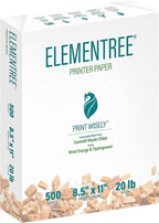Elementree Sustainable Printer Paper 8.5" x 11" - Made from Sawmill Waste - 20 lb Copy & Multipurpose Computer Paper - 375 Reams, 75 Cartons, 187,500 Sheets - Made in the USA (00918PAL)