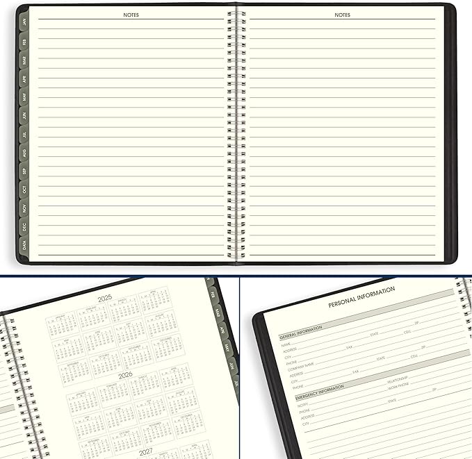 AT-A-GLANCE 2026 Planner, Monthly, 9" x 11", Large, Recycled, Black (70260G0526)